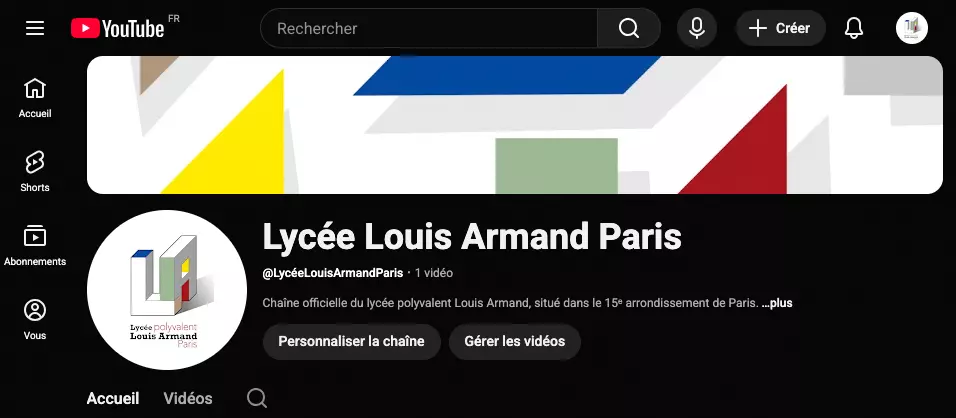 Chaine yoputube_Lycée_Louis_Armand